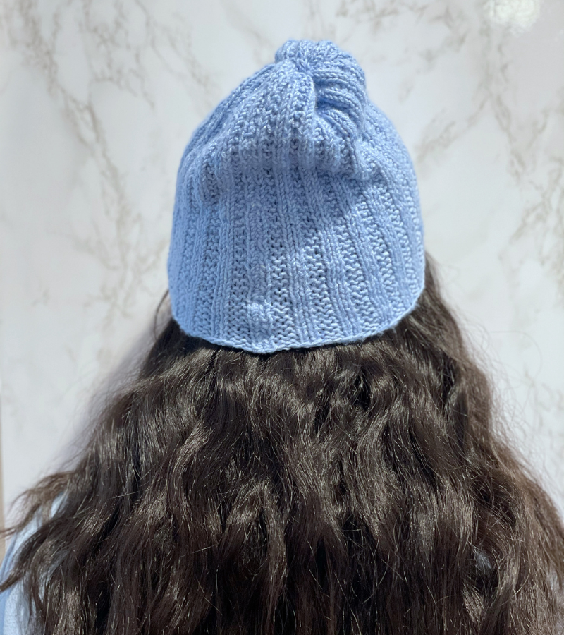 Knit Double Ribbed Slouchy Beanie | Yarnalina